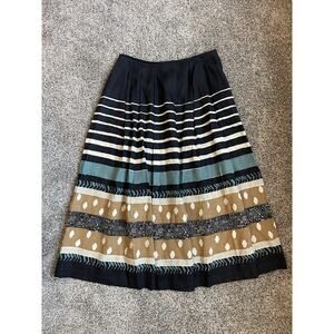 Weekend Max Mara Women’s Linen Midi Skirt Size US 10 Lined